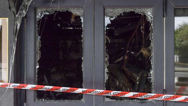 Bar38, a Glenside restaurant has been destroyed by a fire. Picture: Roy VanDerVegt