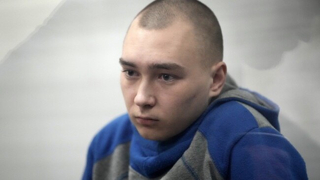 Russian soldier Vadim Shishimarin pleaded guilty to shooting dead an innocent unarmed Ukrainian civilian four days into the invasion. Picture: Christopher Furlong/Getty Images