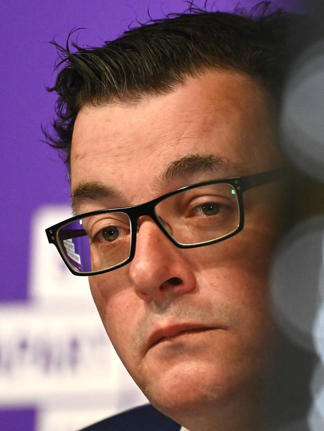 Daniel Andrews says he doesn’t have the genomic sequencing to give. Picture: Quinn Rooney/Getty