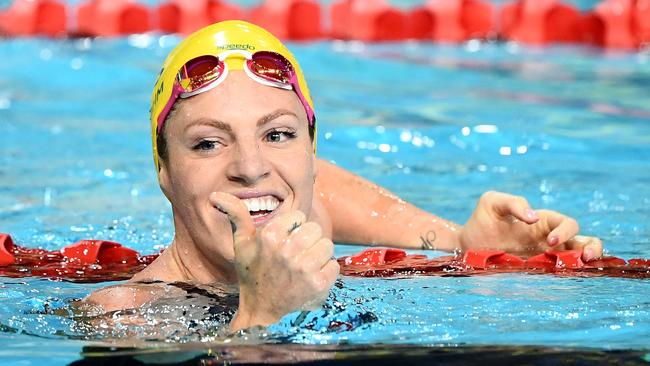 Emily Seebohm was among the elite swimmers to hear Konstantin Grigorishin reveal his vision for swimming. Picture: Getty Images