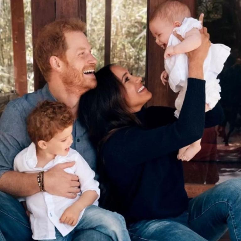 The family’s trip to the UK came to an early end and returned to California in a private jet. Picture: Alexi Lubomirski/Handout/The Duke and Duchess of Sussex.