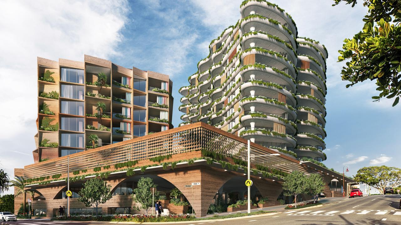 New renders of the $250m Paloma Paloma project at Caloundra reveal a glimpse inside the commercial, residential and hotel precinct.
