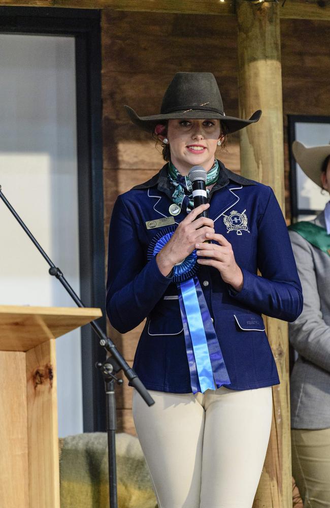 At the Darling Downs division of the Queensland Rural Ambassador Awards representing Pittsworth Show is Brooke Ball at the People First Bank Toowoomba Royal Show, Saturday, March 29, 2025. Picture: Kevin Farmer