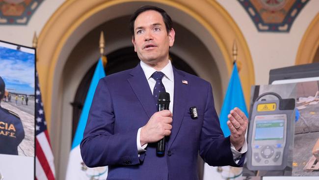 US Secretary of State Marco Rubio posted on social media that Trump would “Make Gaza Beautiful Again”. Picture: AFP