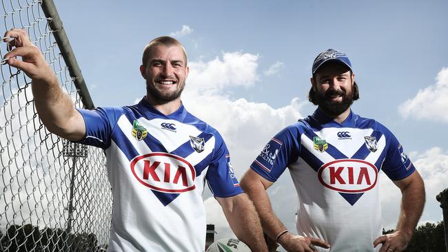 The Bulldogs will look to revive themselves with the help of Kieran Foran and Aaron Woods. Picture: Brett Costello