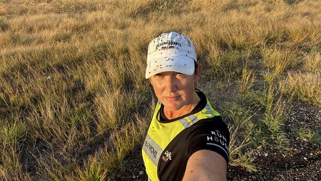 Dawn Beaumont picked up some small running companions when she crossed into the Northern Territory.