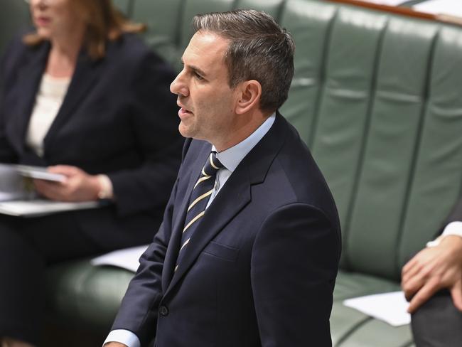 CANBERRA, Australia, NewsWire Photos. May 16, 2024: Federal Treasurer Jim Chalmers during Question Time at Parliament House in Canberra. Picture: NCA NewsWire / Martin Ollman