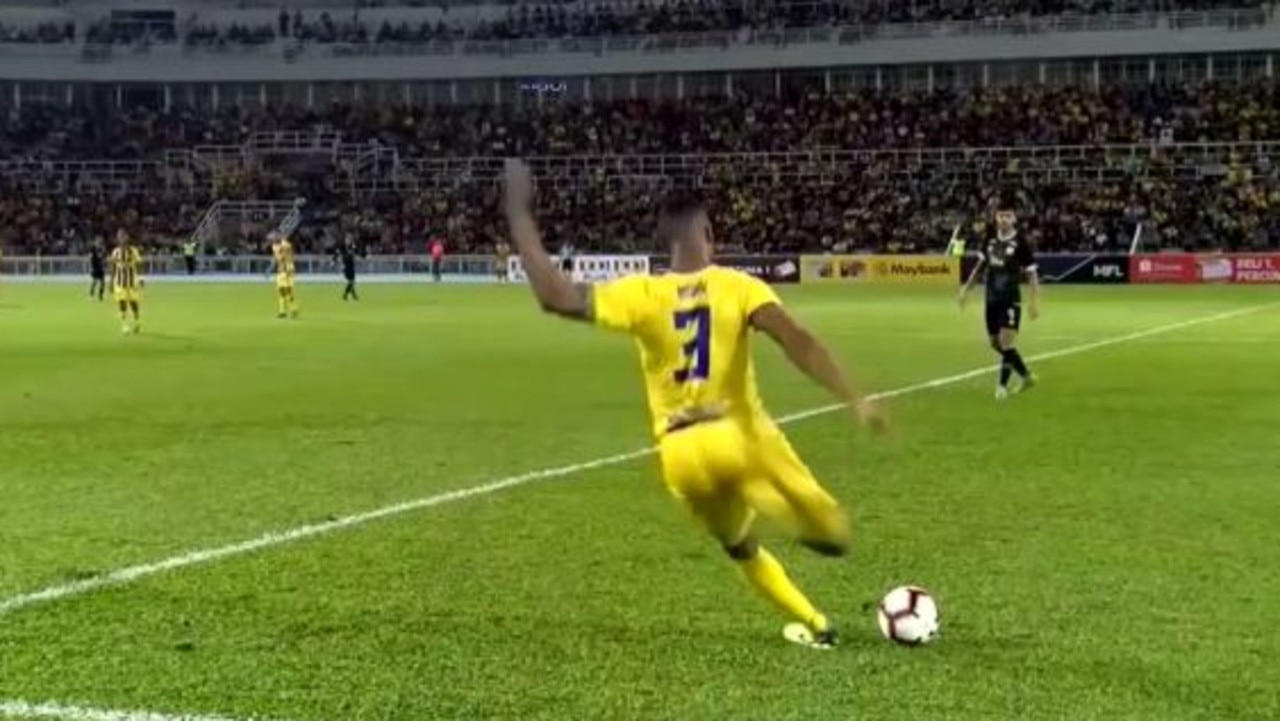 Herold Goulon scored an incredible free kick from his own half