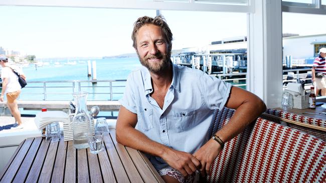 Justin Hemmes in his new restaurant in Manly Wharf’s Papi Chulo.