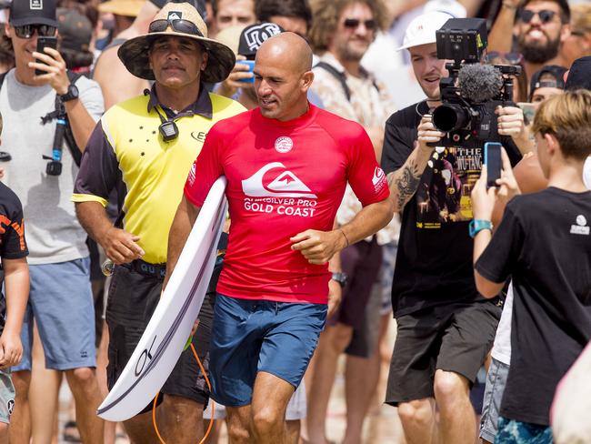 Pankraz worked on a Fiji Airways campaign starring superstar surfer Kelly Slater, pictured. Picture: Jerad Williams