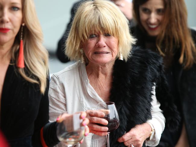 Margaret Pomeranz refused to walk the red carpet, enter the media room and ignored requests for interviews. Picture: Richard Dobson