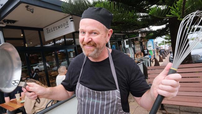 Ocean Grove Driftwood Cafe owner Ty Simons. Picture: Mark Wilson