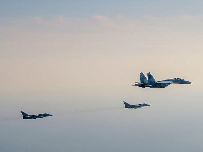 Ukraine’s president is begging NATO to impose a no-fly zone over Ukraine to stop Russian jets. Picture: AFP