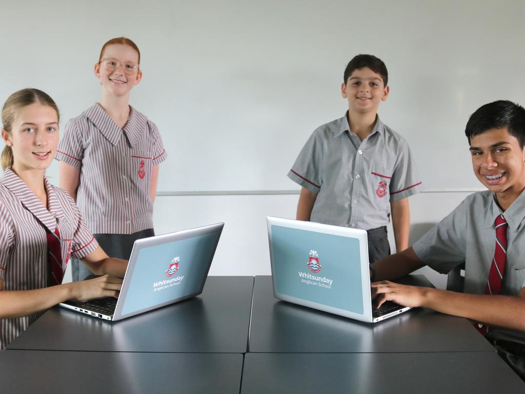 Whitsunday Anglican School students Chloe Ralph (Year 9), Asher Hobbs (Year 5), Ibrahim Musameh (Year 3) and Declan Loveless (Year 9).