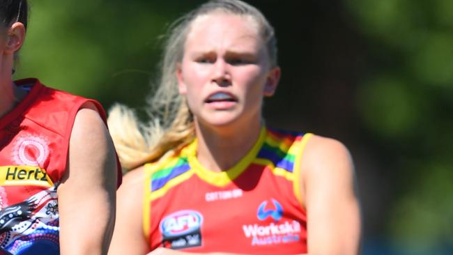 Montana McKinnon’s bid to play in the AFLW grand final has failed at the tribunal. Picture: Getty Images