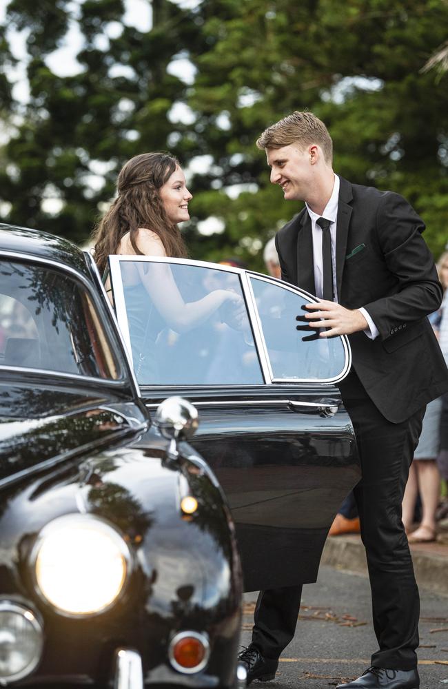 Graduates Benjamin Neilson and Kayte Windus at Toowoomba Christian College formal at Picnic Point, Friday, November 29, 2024. Picture: Kevin Farmer