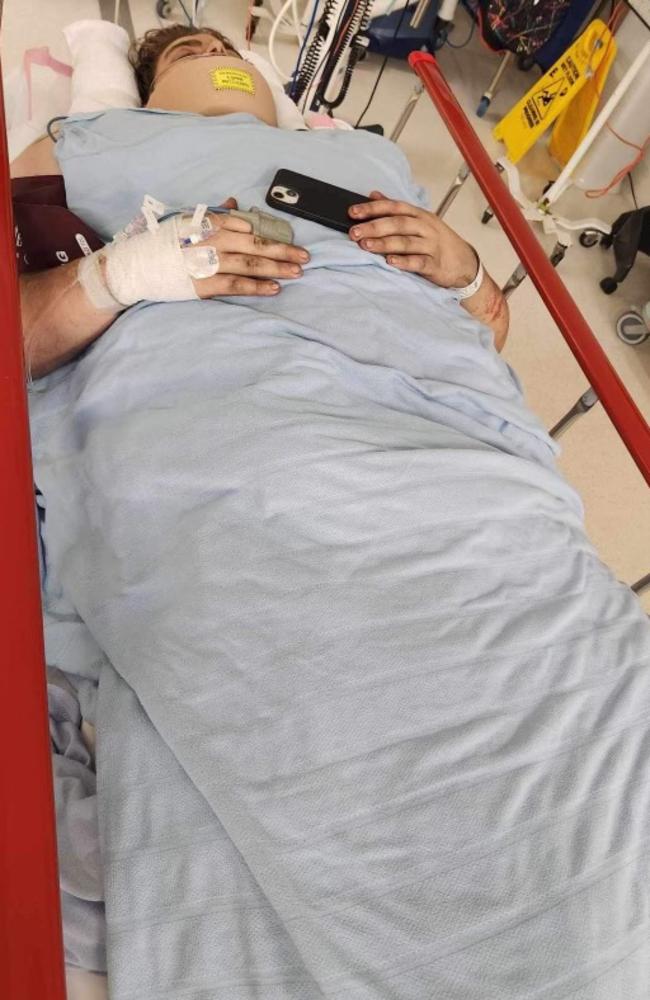 Ethan Desborough suffered a permanent spinal injury and is paralysed from the knees down.