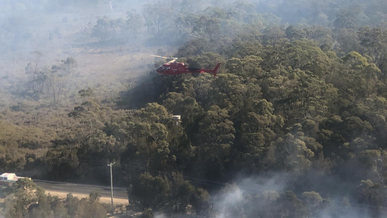 Friendly Beaches firefighting activity, September 23. Pictures: Tasmania Fire Service/DPFEM