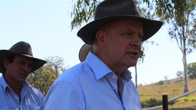 Prime Minister Anthony Albanese and AgForce Cattle president Will Wilson.