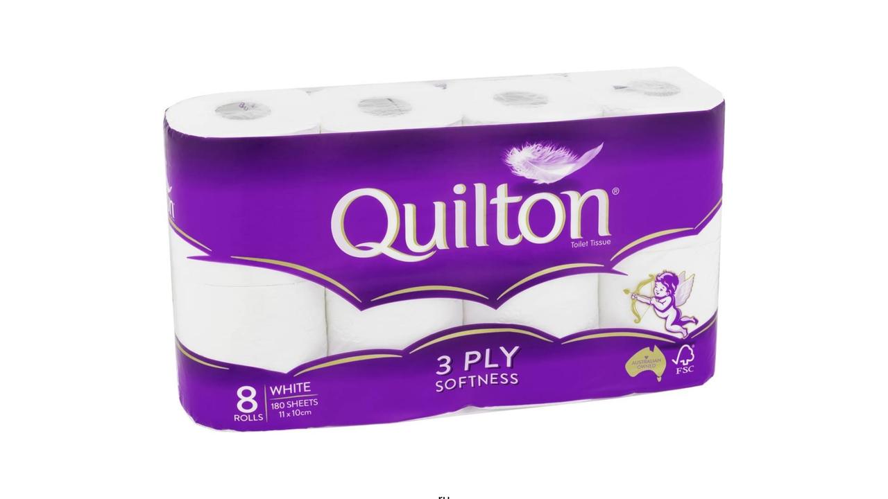 The luxurious Quilton 3-Ply Classic Toilet Tissue is now 50 per cent off at Woolworths. Image: Woolworths.