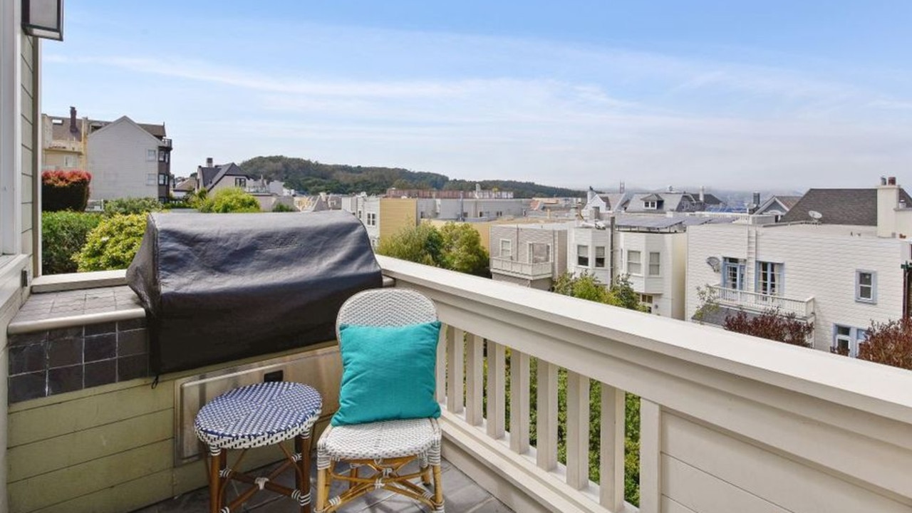 The terrace off the main bedroom has nice city views. Picture: Realtor