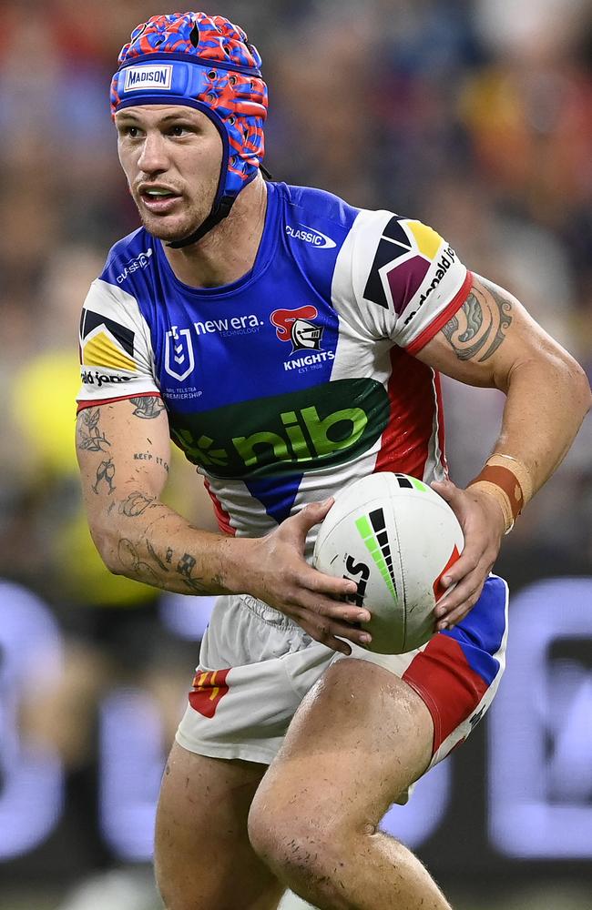 Kalyn Ponga is something of a one-man band at the Knights. Picture: Ian Hitchcock/Getty Images