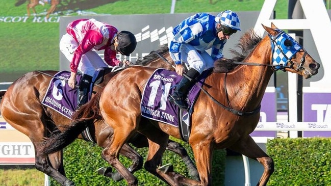 Hemlock Stone causes a huge boilover to win the Group 2 Perth Cup Picture: Western Racepix