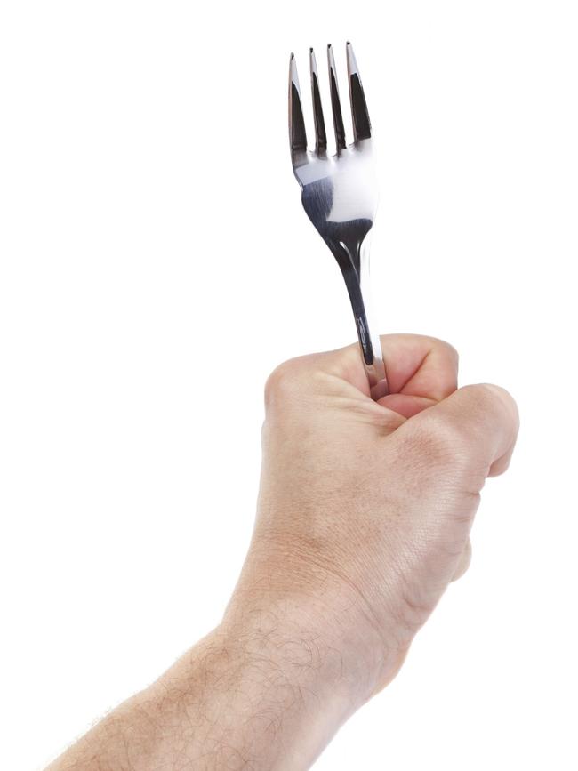 Who gives a fork how you hold your cutlery, asks Angela. Picture: Supplied