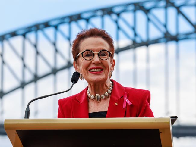 Lord Mayor of Sydney Clover Moore says only small numbers of people were turning up for past citizenship events held on Australia Day. Picture: Justin Lloyd