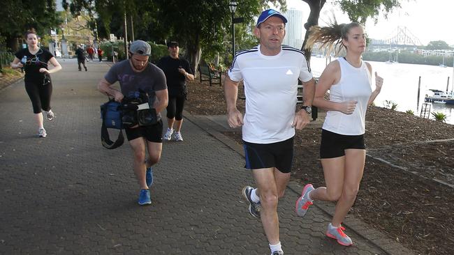 Tony Abbott swears by an early morning workout.
