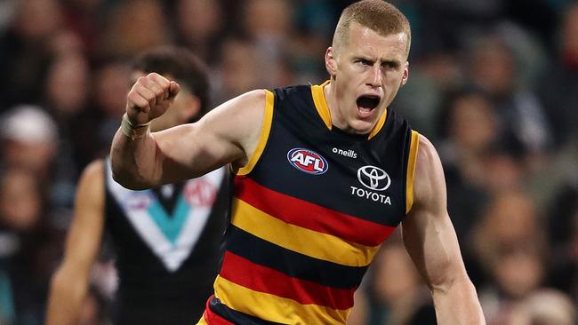 Reilly O’Brien has defended Jordan Peterson. Photo by Sarah Reed/AFL Photos via Getty Images