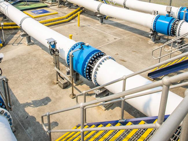 Inside the Tugun desalination plant, which is helping save South East Queensland from the drought.GCDP plant manager Tina Feenstra.Picture: NIGEL HALLETT