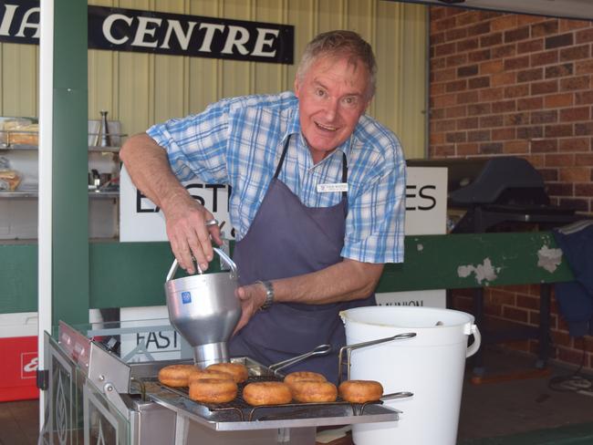 BEST DONUTS: Dalby Donut Man Colin Watters providing the best donuts in town at the Monster Market Day on Saturday.