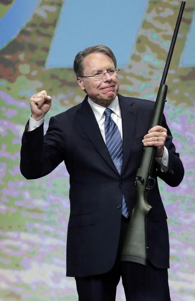 Wayne LaPierre, executive vice president of the National Rifle Association. Picture: AP