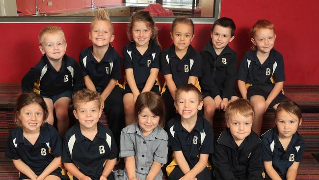 Bannockburn P-12, Class : Prep C Back Row From Left: Ethan Buttery, Lenny Bishop, Stevie Maloney, Matilda Nolan, Patrick Johnstone, Sonny Hovey Front Row From Left: Sadie Maloney, Lachlan Van Ingen, Marlee Black, Tristan Rudge, Cody Knight, Lemmi. Picture Mark Wilson