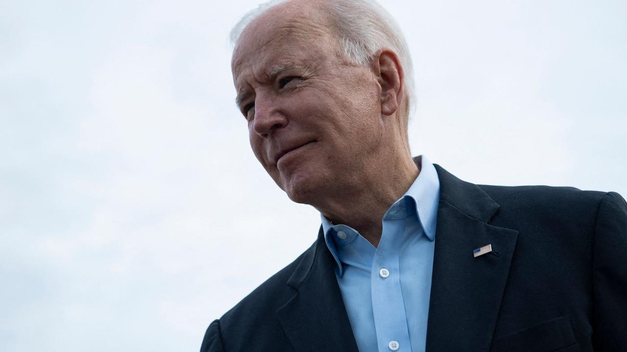 Mr Biden departed for Britain on Wednesday morning. Picture: Brendan Smialowski/AFP