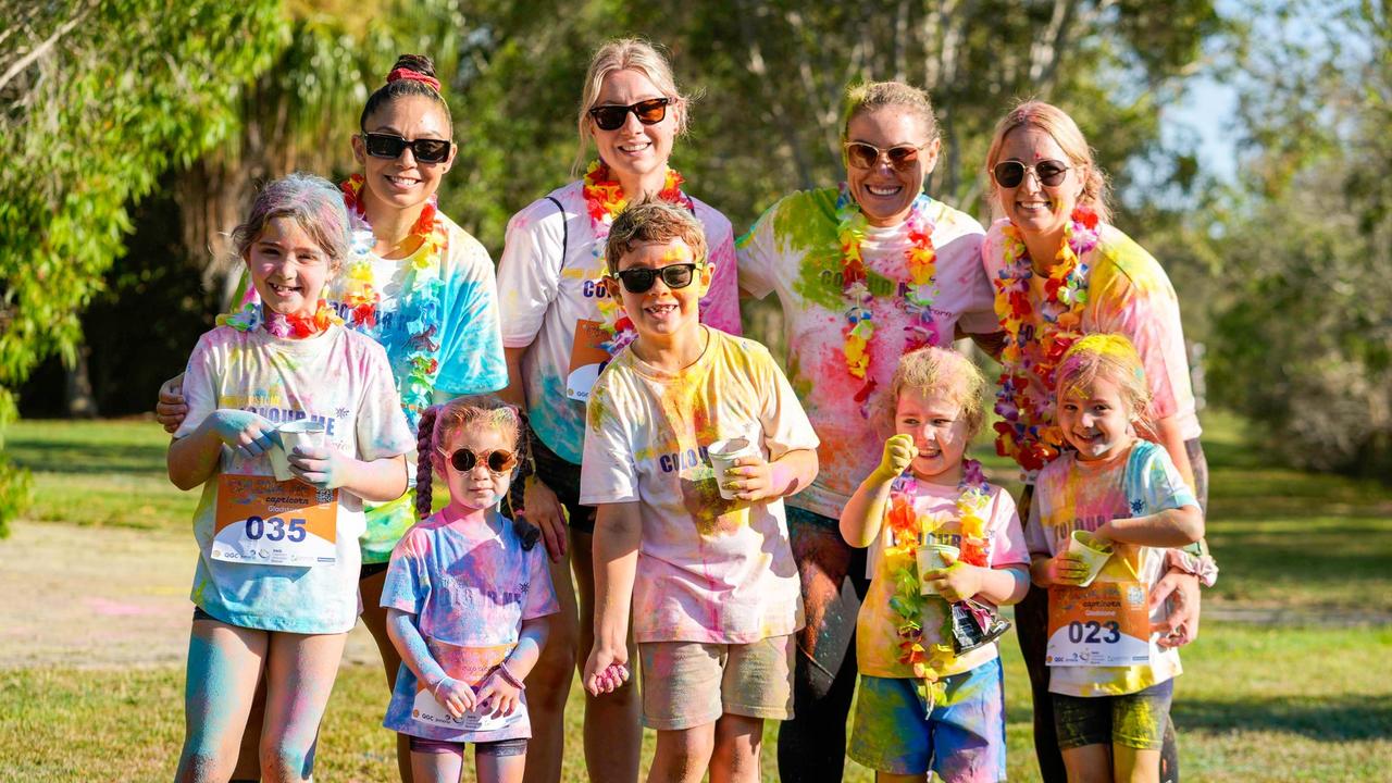 Photos from Cherryandjun Photography of the 2023 Gladstone Colour Me Capricorn fun run for the RACQ CapRescue.