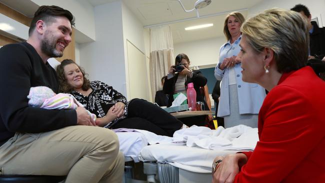 Deputy Opposition leader Tanya Plibersek during a visit to Box Hill Hospital in Melbourne in April.