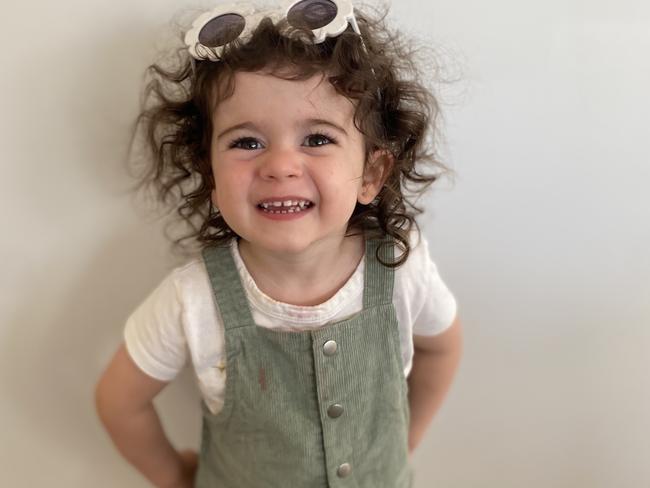 Mikaela was getting ready to go to a friends that morning .She ran to her room picked out her dress and grabbed her sunnies and said “ mummy photo” so I took the photo and she leaned in and had this cheeky grin on her face. <b><a href="https://www.dailytelegraph.com.au/newslocal/blacktown-advocate/vote-help-us-find-the-cheekiest-toddler-in-nsw/news-story/9ae7eb32bd93be85a472b448d0c19dda">VOTE HERE </a></b>