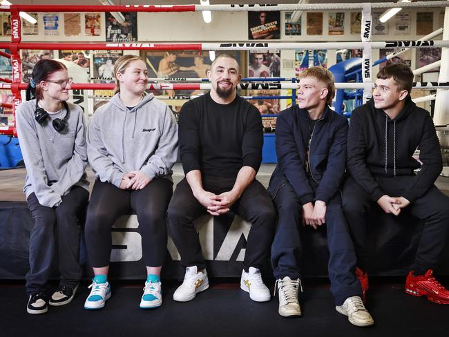 Rob Whittaker visited Woolloomooloo PCYC in Sydney to help announce the new three-year partnership between UFC and PCYC NSW. Picture: Sam Ruttyn