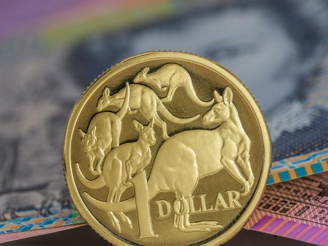 One Dollar Coin - Australian Currency, savings money notes generic