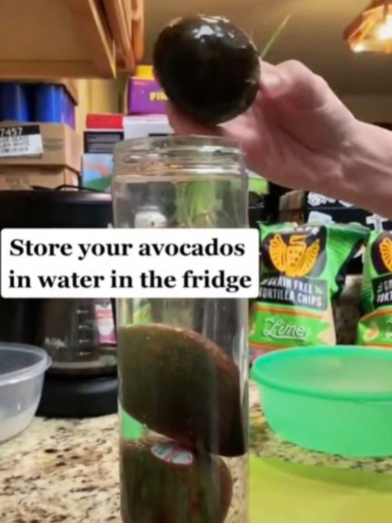 The FDA warns against a popular avocado hack. Picture: TikTok