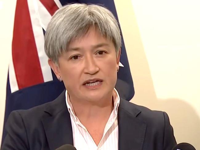 Penny Wong put out a statement calling for ‘an immediate cessation of fighting in Gaza’. Picture: Fox News