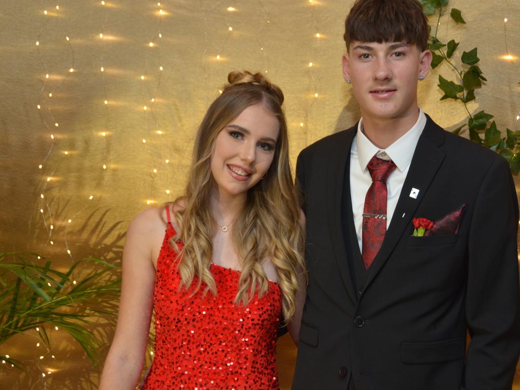 Tasmin Swann with Angus Canning at the Toowoomba State High School Formal, November 13, 2024.