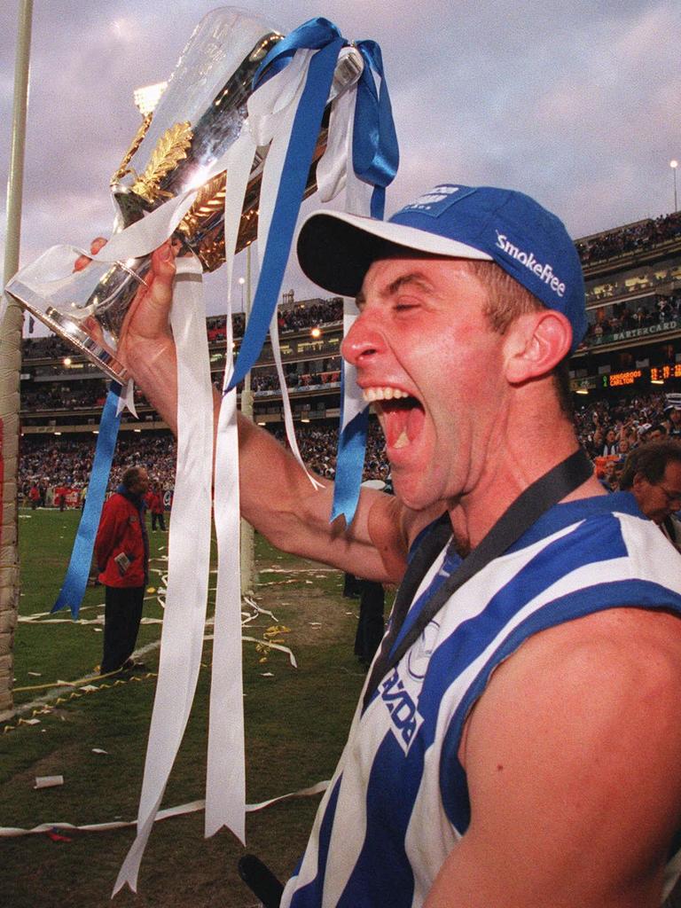 McKernan with the 1999 premiership cup.