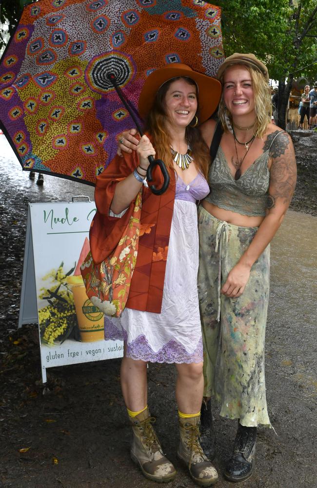 Jade Peterson Jasmine Watson at Woodford Folk Festival. Wednesday December 28, 2022. Picture, John Gass