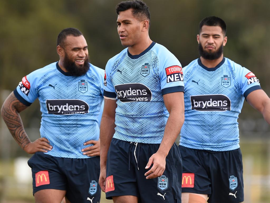 The Blues’ front-row depth will be tested after prop Daniel Saifiti was ruled out of Origin III with a rib cartilage injury. Picture: Matt Roberts/Getty Images