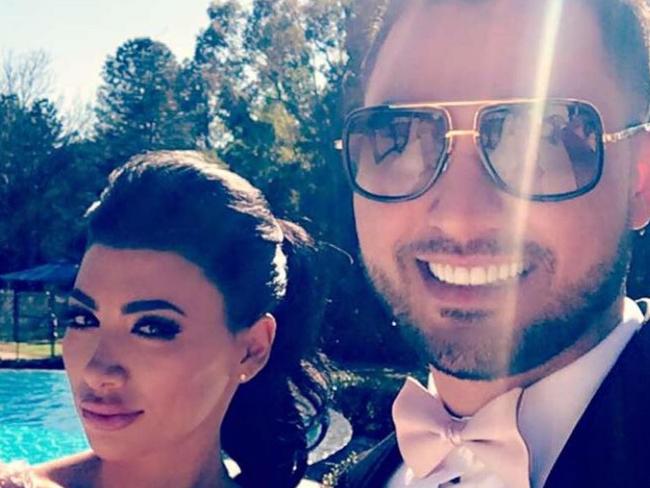 Salim Mehajer at his sister Kat Mehajer’s wedding last weekend. Picture: Instagram