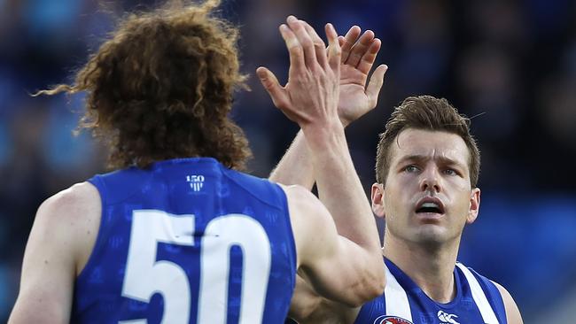 Re-signing Shaun Higgins amid interest from Geelong was a big plus for North Melbourne. Picture: Dylan Burns/AFL Photos via Getty Images.