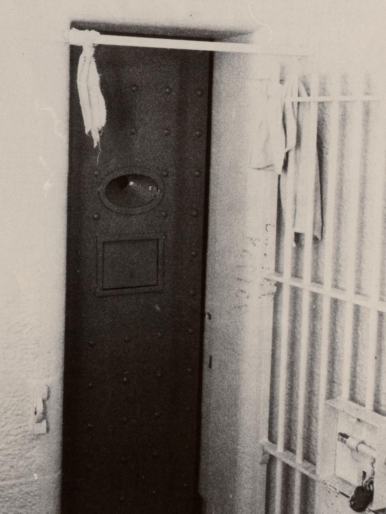 The cell where Isaacs met his death in 1975. Picture: Public Record Office Victoria